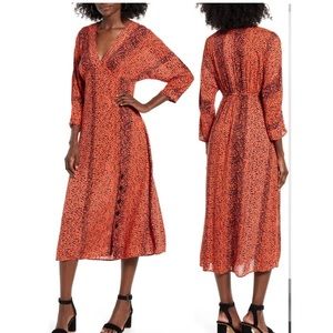 Leopard Print Midi Dress